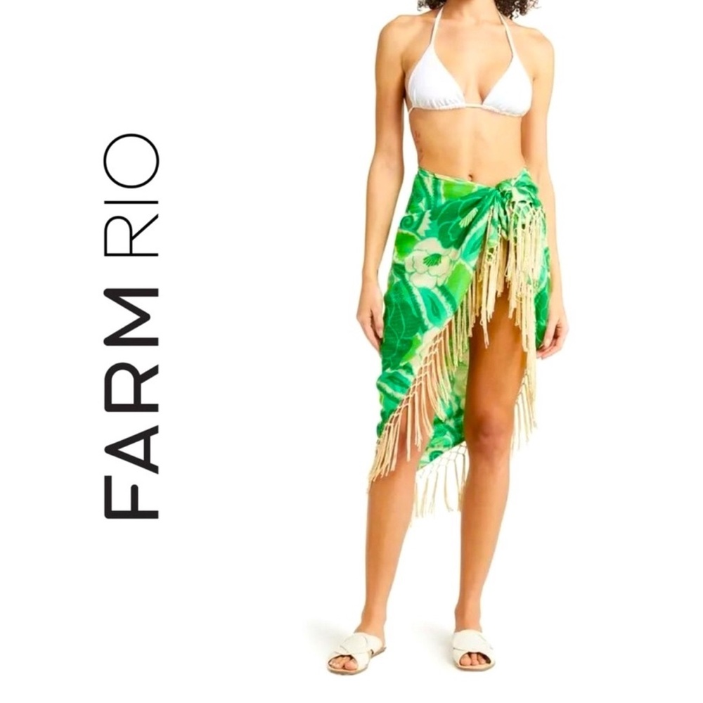 Farm Rio Tropical Groove Beach Wrap Sarong